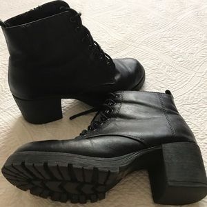Black ankle booties